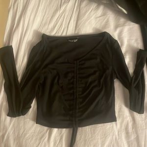 Small black crop top